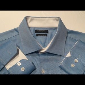 Like new Tailorbyrd Slim Fit Cotton shirt Men Medium Blue